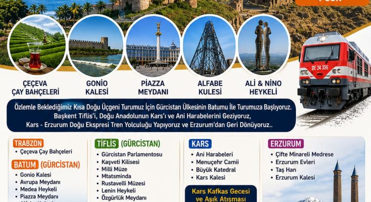 Uçaklı Bambaşka Batum Tiflis Kars Erzurum Doğu Ekspresi